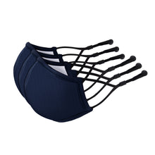 Load image into Gallery viewer, SoundHealth&Wellness Reusable Face Masks - Machine Washable Cloth - Navy Blue